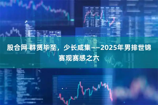 股合网 群贤毕至，少长咸集——2025年男排世锦赛观赛感之六